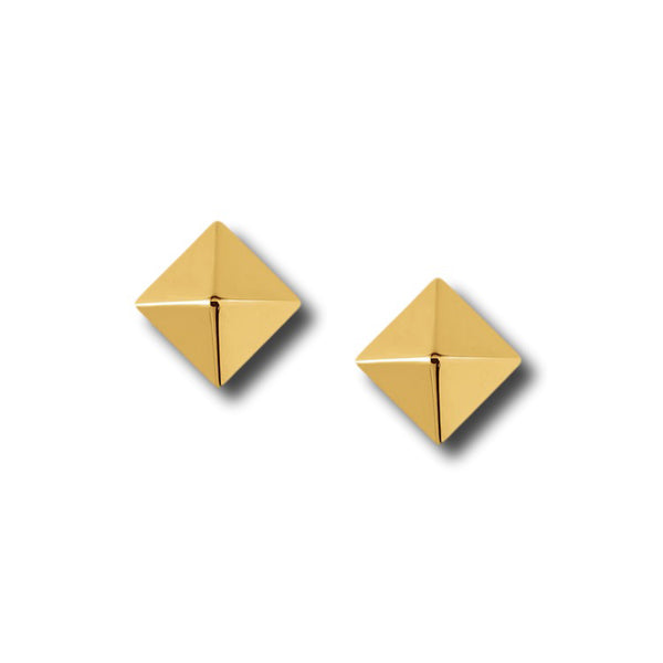 AF-JEWELERS-PYRAMID-STUD-EARRINGS-YELLOW-GOLD-O5G