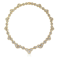 Buccellati - Etoilee - Necklace with Diamonds, 18k Yellow and White Go ...