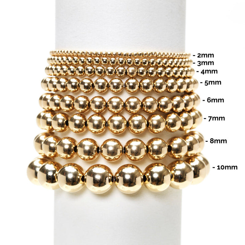 Karen Lazar  - 2mm Yellow Gold Filled Bracelet with Passion Ombre Across