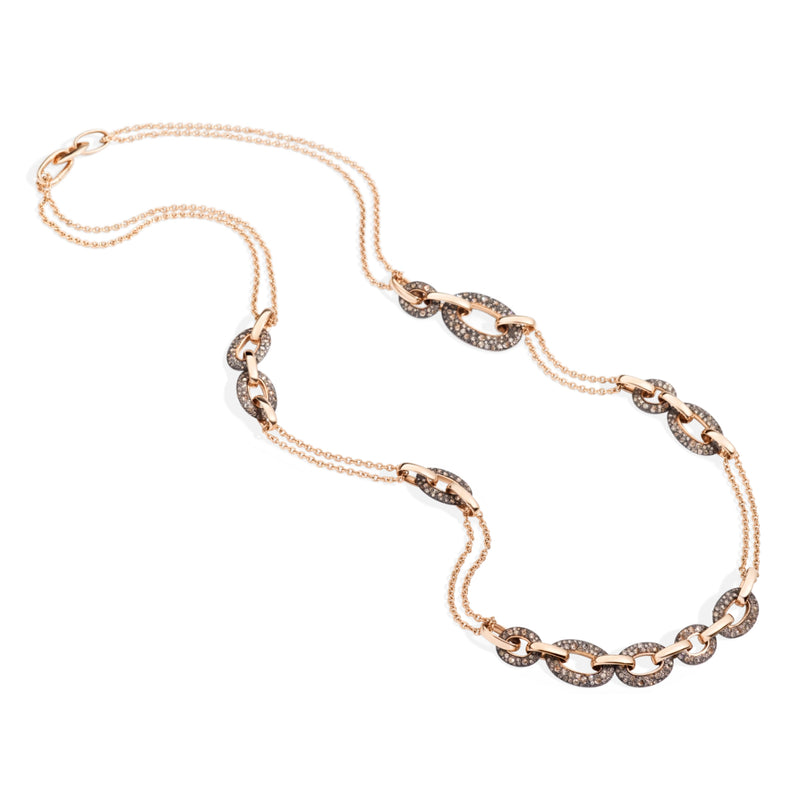 pomellato-catene-necklace-brown-diamonds-18k-rose-gold-PCB5070OADRKDBR00