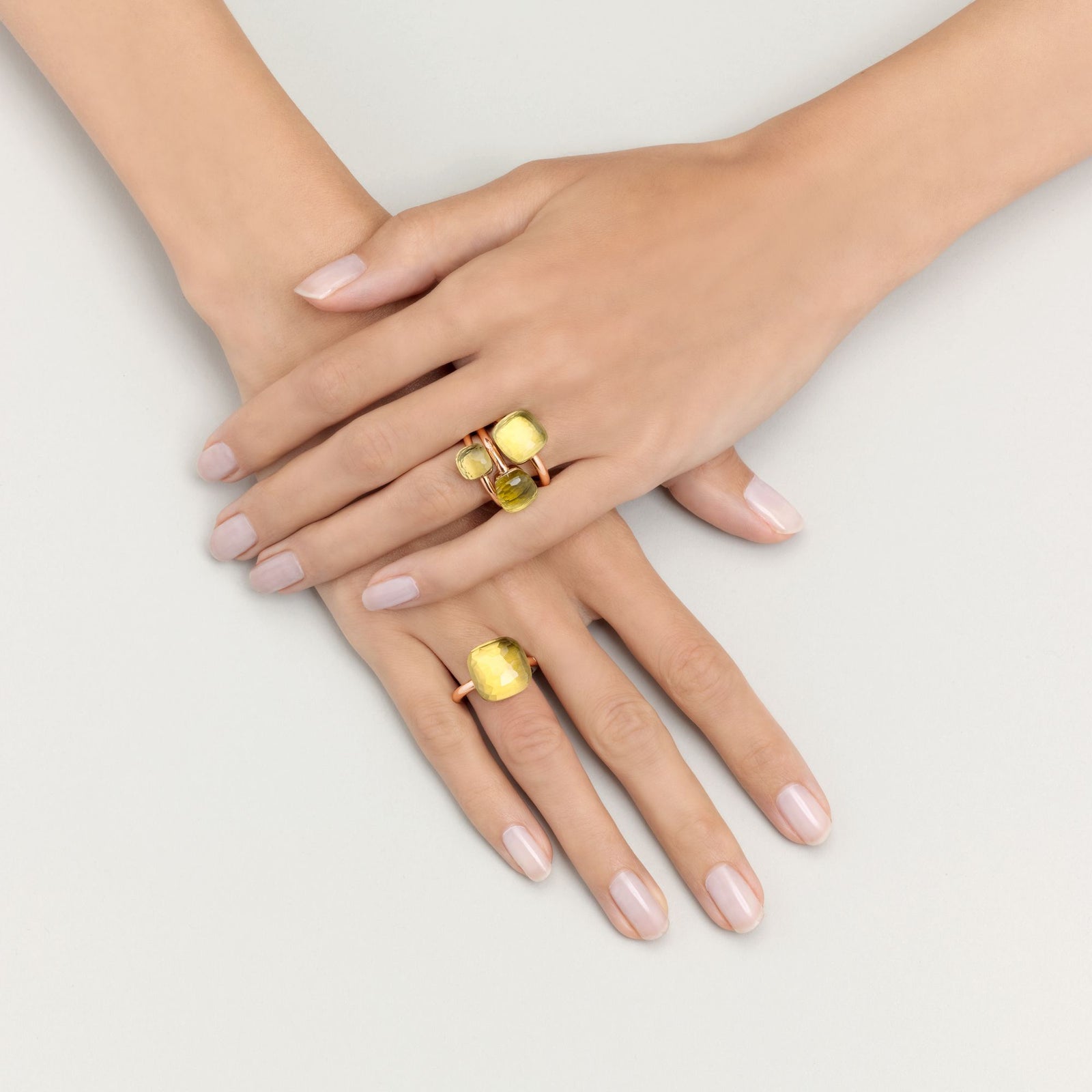 Pomellato - Nudo Classic - Stackable Ring with Lemon Quartz, 18k