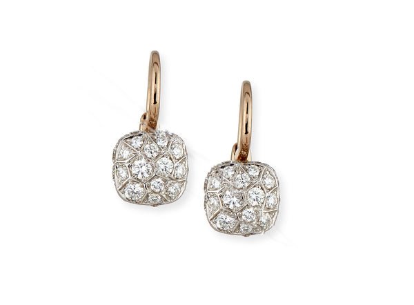 Pomellato - Nudo - Earrings with Diamonds, 18k White and Rose Gold