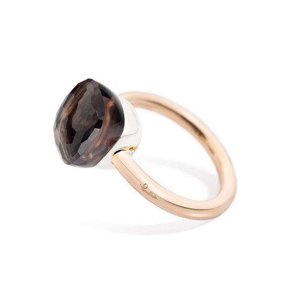 POMELLATO-NUDO-STACKABLE-RING-SMOKY-QUARTZ-A.A110/O6/QF