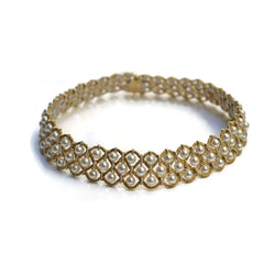 Buccellati - Rete Pearls - Choker Necklace with Pearls, 18k Yellow Gold