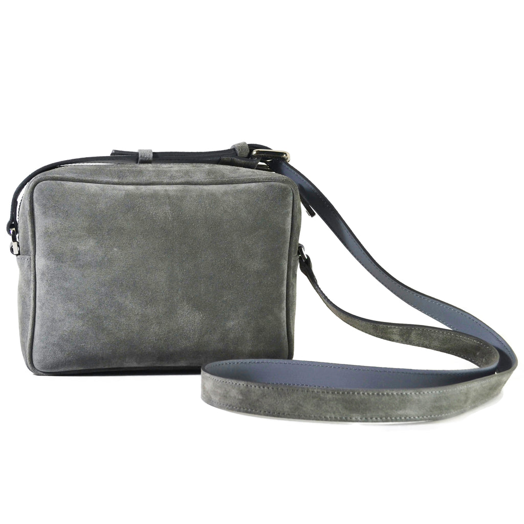 NWOT high quality Gray Leatherock Crossbody Handbag