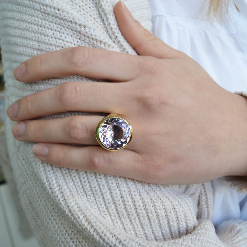A & Furst - Essential - One of a Kind Cocktail Ring with Kunzite, 18k – AF  Jewelers