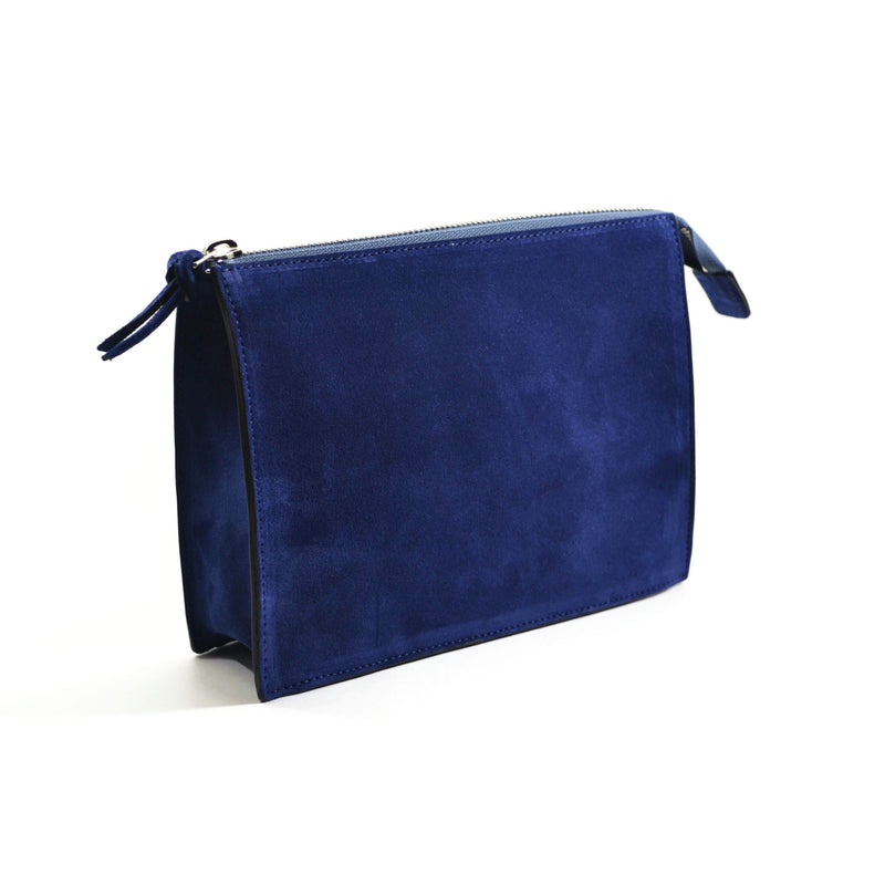 J.Crew Berkeley Suede And Leather Shoulder Bag in Blue | Lyst
