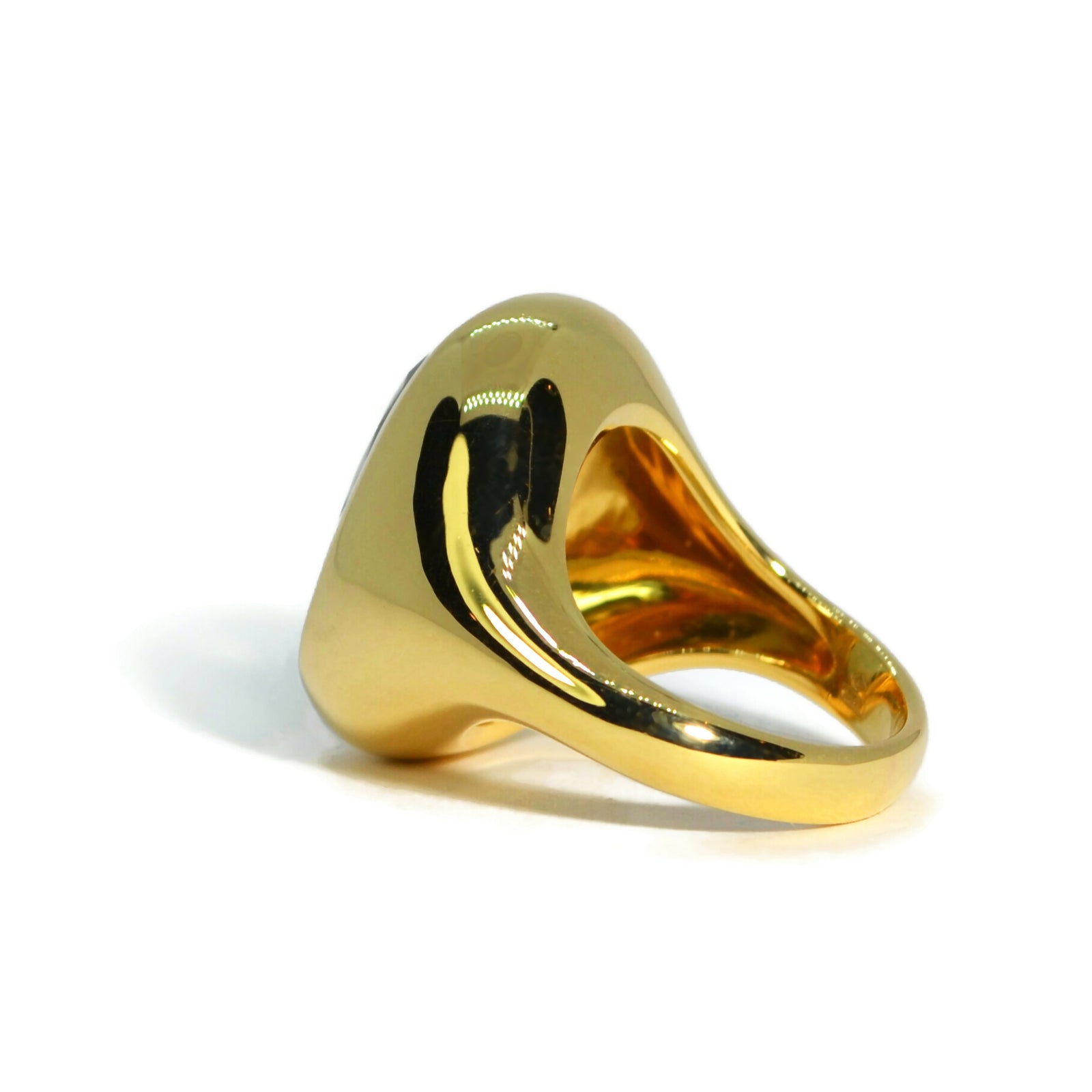 A & Furst - Essential - Cocktail Ring with Prasiolite, 18k Yellow