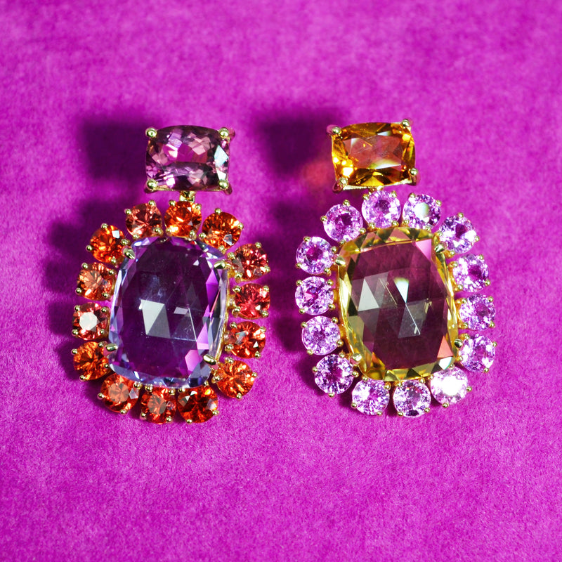 a-furst-sole-drop-earrings-pink-orange-sapphires-rose-de-france-citrine-tourmaline-yellow-gold-O2003G4R4O