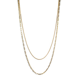 af-jewelers-gold-collection-double-chain-ball-paperclip-necklace-yellow-gold-C2001G-22/25_1