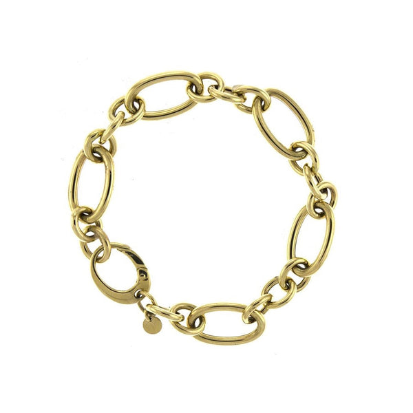 14k Gold Oval Link Chain Bracelet – FERKOS FJ