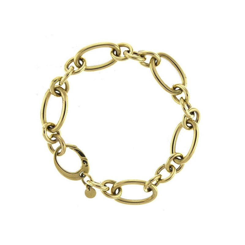Buy 14k Gold Circle Link Bracelet Multicolored Chain Design, Interlock  Bracelet, Handmade Jewelry, Heavy Chain Bracelet W/ Gold Sphere Online in  India - Etsy