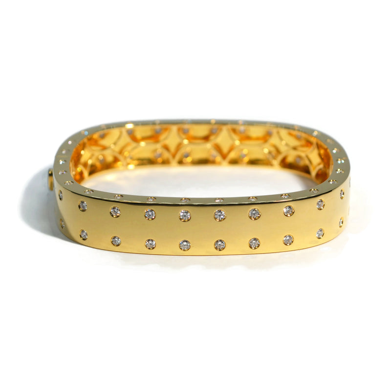 AFJ Diamond Collection - Cuff Bracelet with Diamonds, 18k White Gold – AF  Jewelers