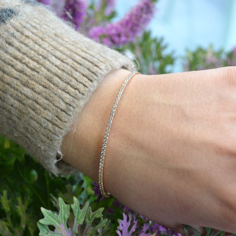 Thin diamond bangle Clearance