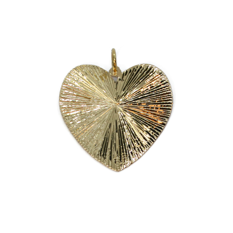 afj-gold-collection-classic-gold-edge-heart-pendant-18k-yellow-gold-AFJYGH14