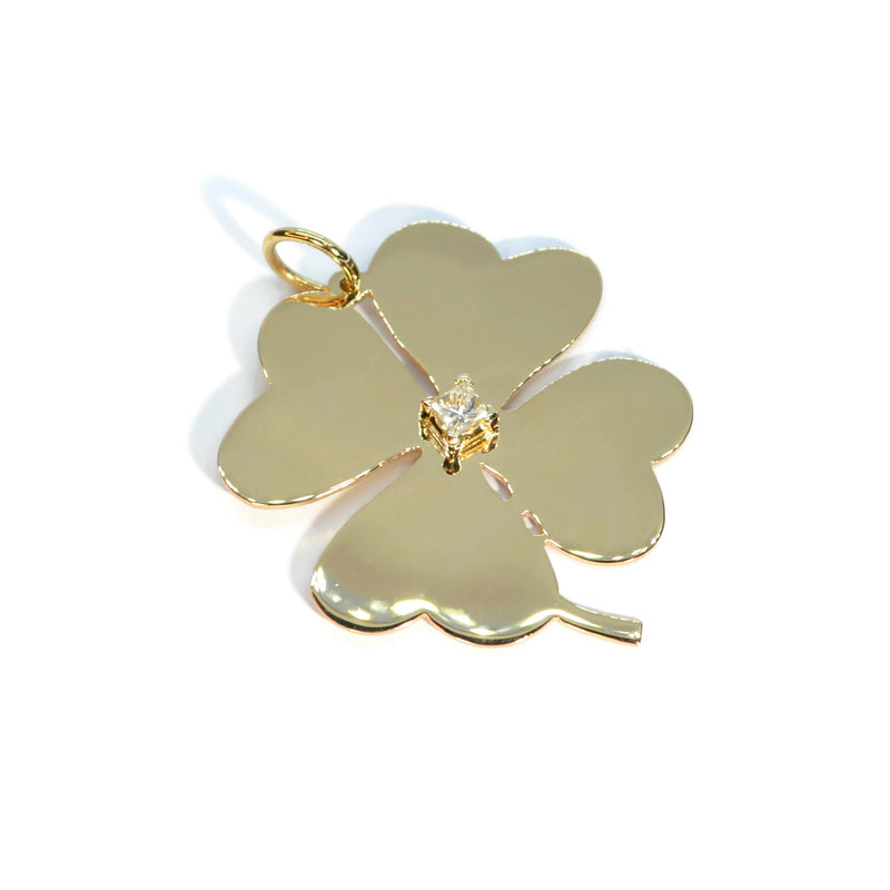 afj-gold-collection-classic-stem-clover-square-diamond-pendant-18k-yellow-gold-AFJYGPC14