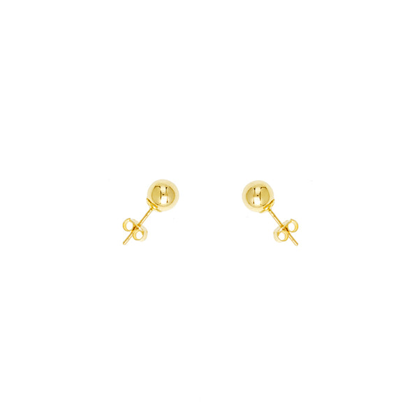 AFJ Gold Collection - Pyramid Stud Earrings, Yellow Gold – AF Jewelers