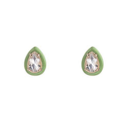 bea-bongiasca-gumdrop-stud-earrings-rock-crystal-green-enamel-yellow-gold-silver-GE226YGS-GG5-G