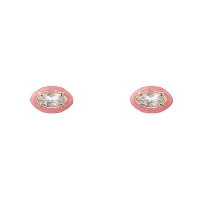 bea-bongiasca-marquise-stud-earrings-rock-crystal-coral-enamel-yellow-gold-silver-GE225YGS-NG5-PMO