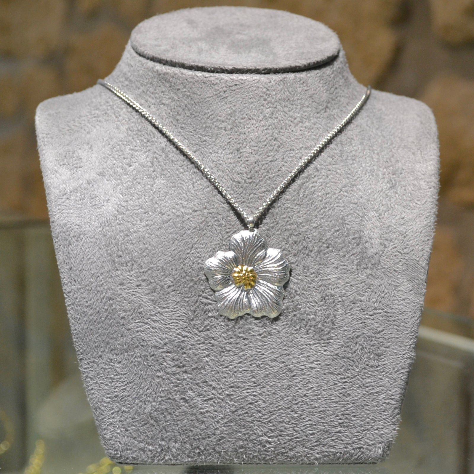 Buccellati - Blossoms Gardenia - Pendant Necklace, Sterling