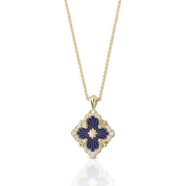 Buccellati - Opera Tulle - Pendant Necklace, 18k Yellow Gold with Cath ...