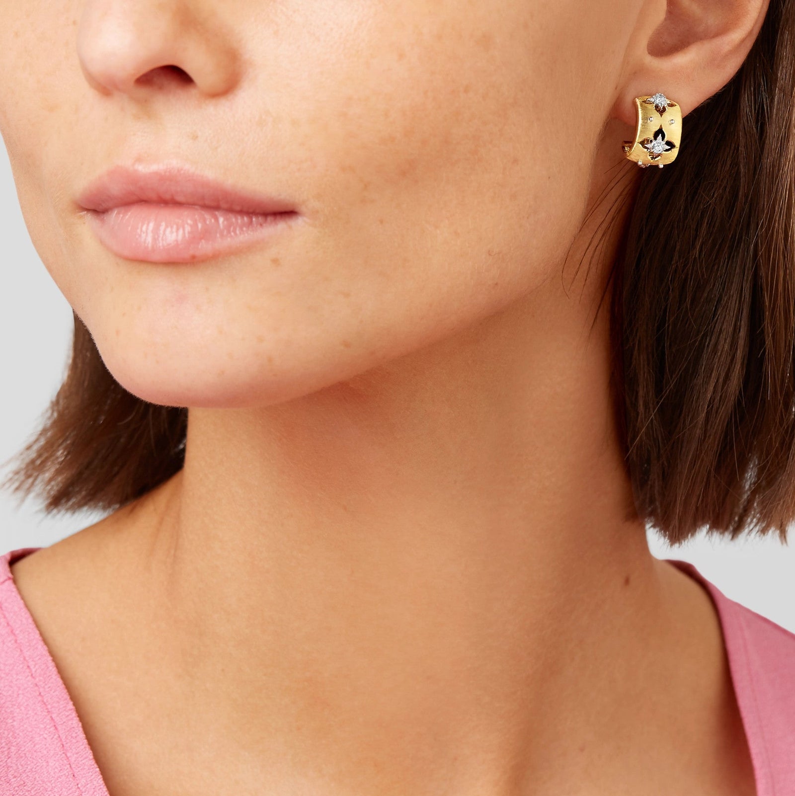Buccellati - Macri Giglio - Hoop Earrings with Diamonds, 18k
