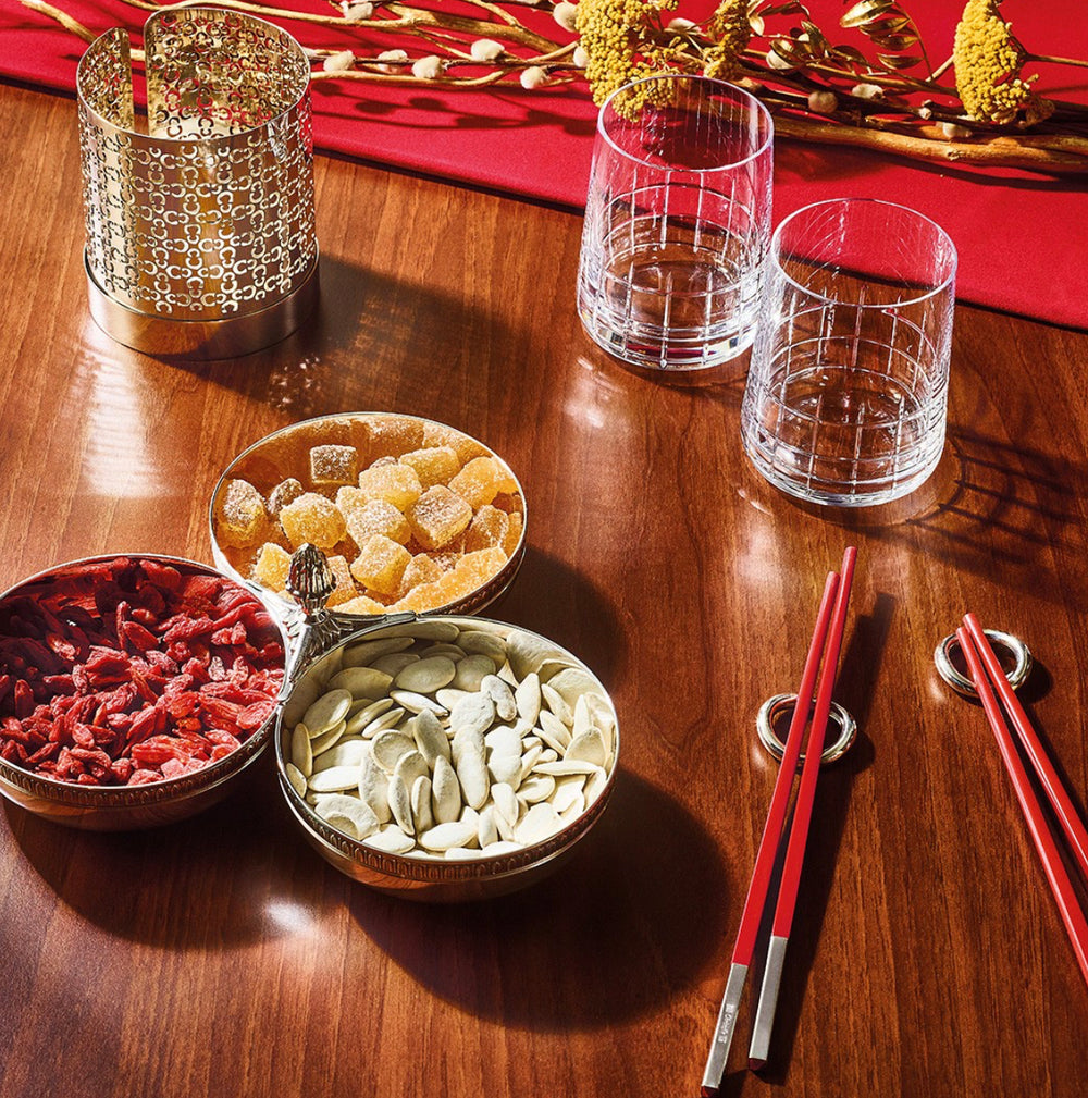 Christofle Paris - Vertigo - Set of 4 Knife-Rests, or Napkin Rings