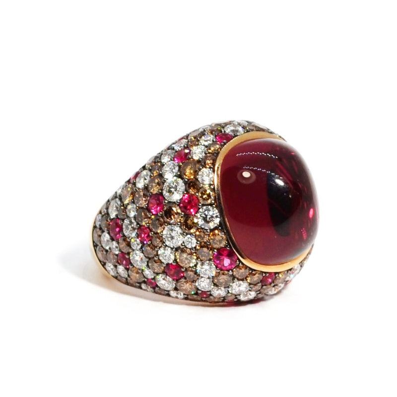 eclat-af-jewelers-one-of-a-kind-ring-pink-tourmaline-brown-diamonds-2-RG-3825