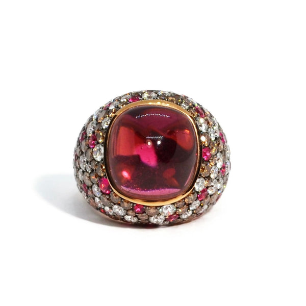 eclat-af-jewelers-one-of-a-kind-ring-pink-tourmaline-brown-diamonds-2-RG-3825