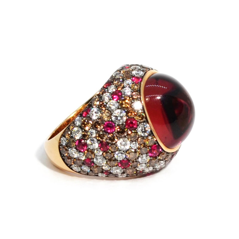 eclat-af-jewelers-one-of-a-kind-ring-pink-tourmaline-brown-diamonds-2-RG-3825