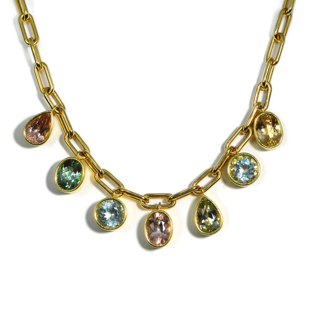 Touchstone crystal deals basket weave necklace
