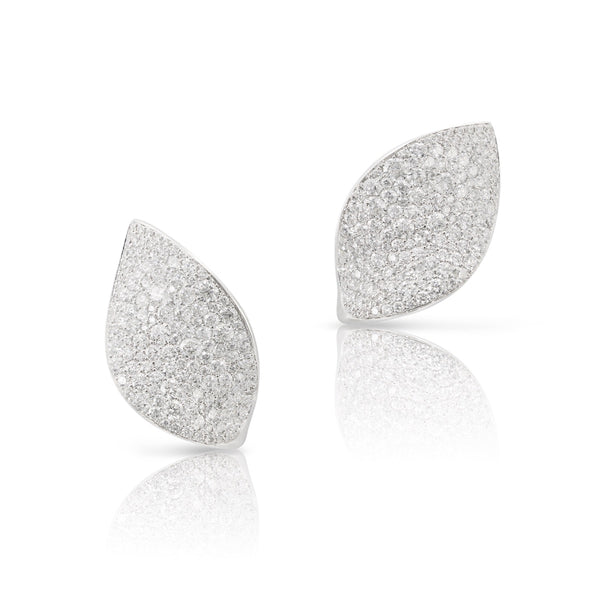 pasquale-bruni-giardini-segreti-single-leaf-earrings-diamonds-18k-white-gold-15336B