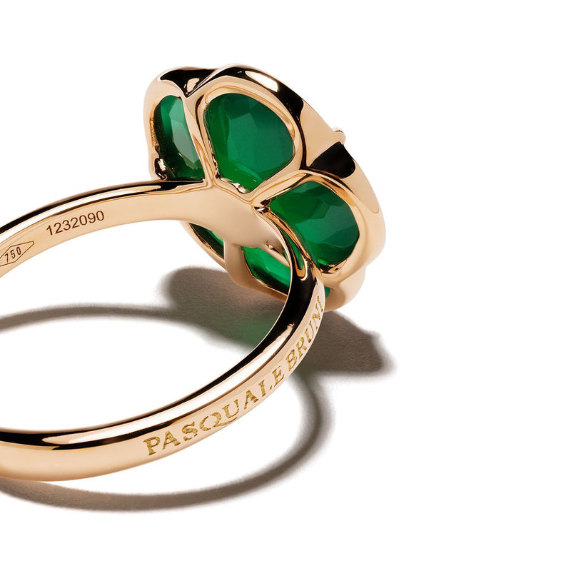 Pasquale Bruni - Petit Joli - Ring, Green Agate, Diamonds, and 18k Rose Gold