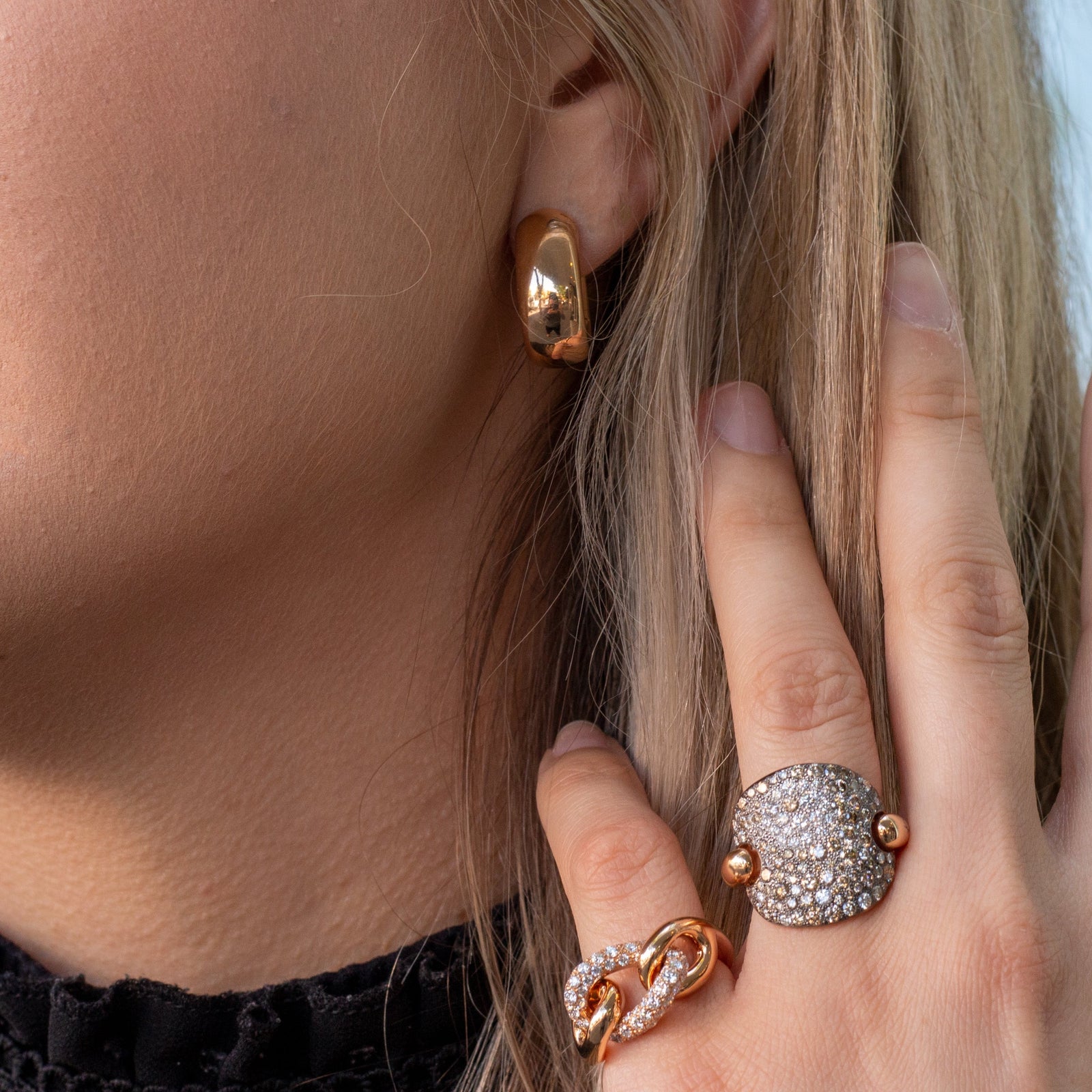 Pomellato - Iconica - Earrings, 18k Rose Gold – AF Jewelers